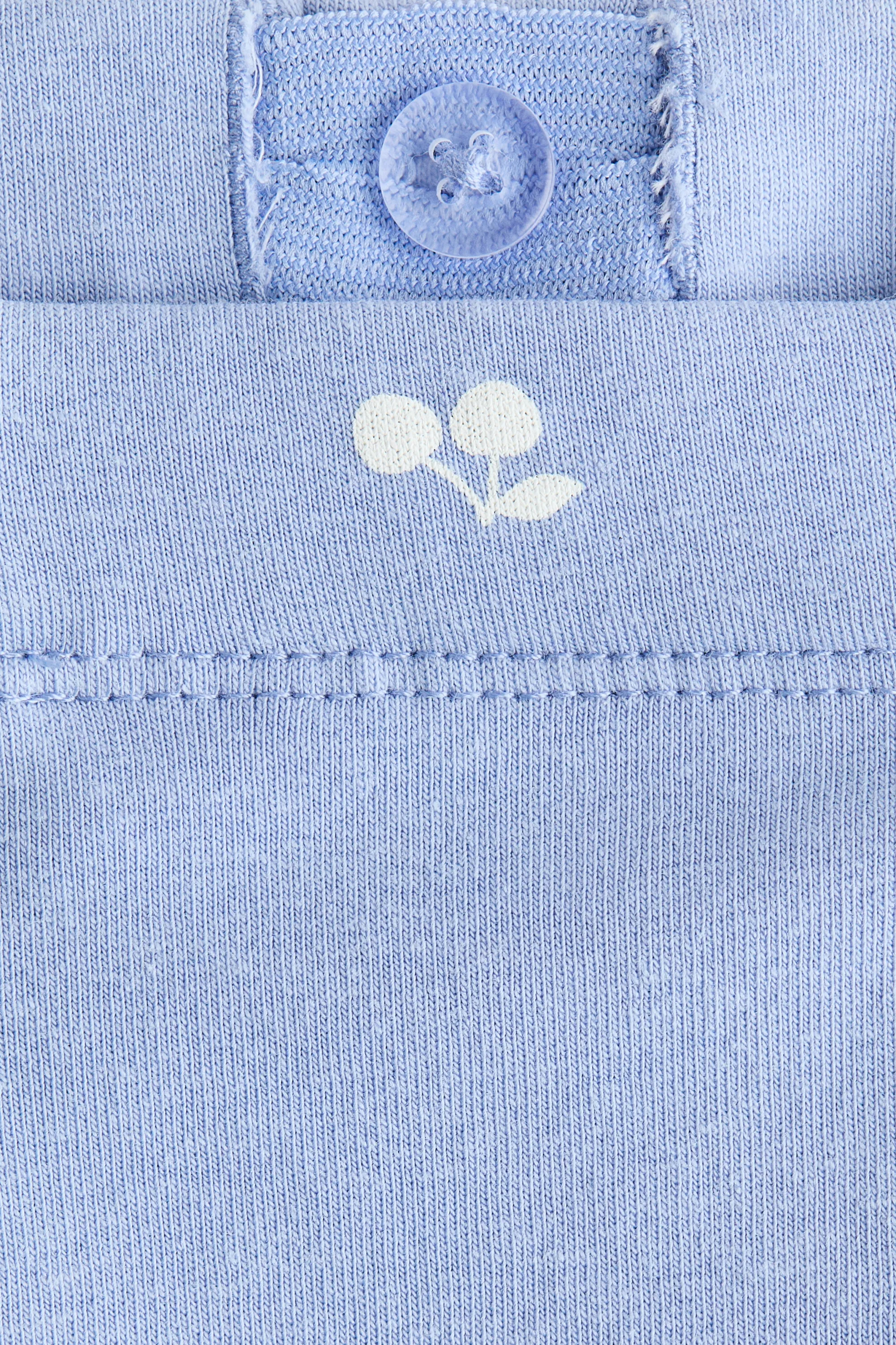 Legging à l'intérieur brossé - Bleu clair/cerises