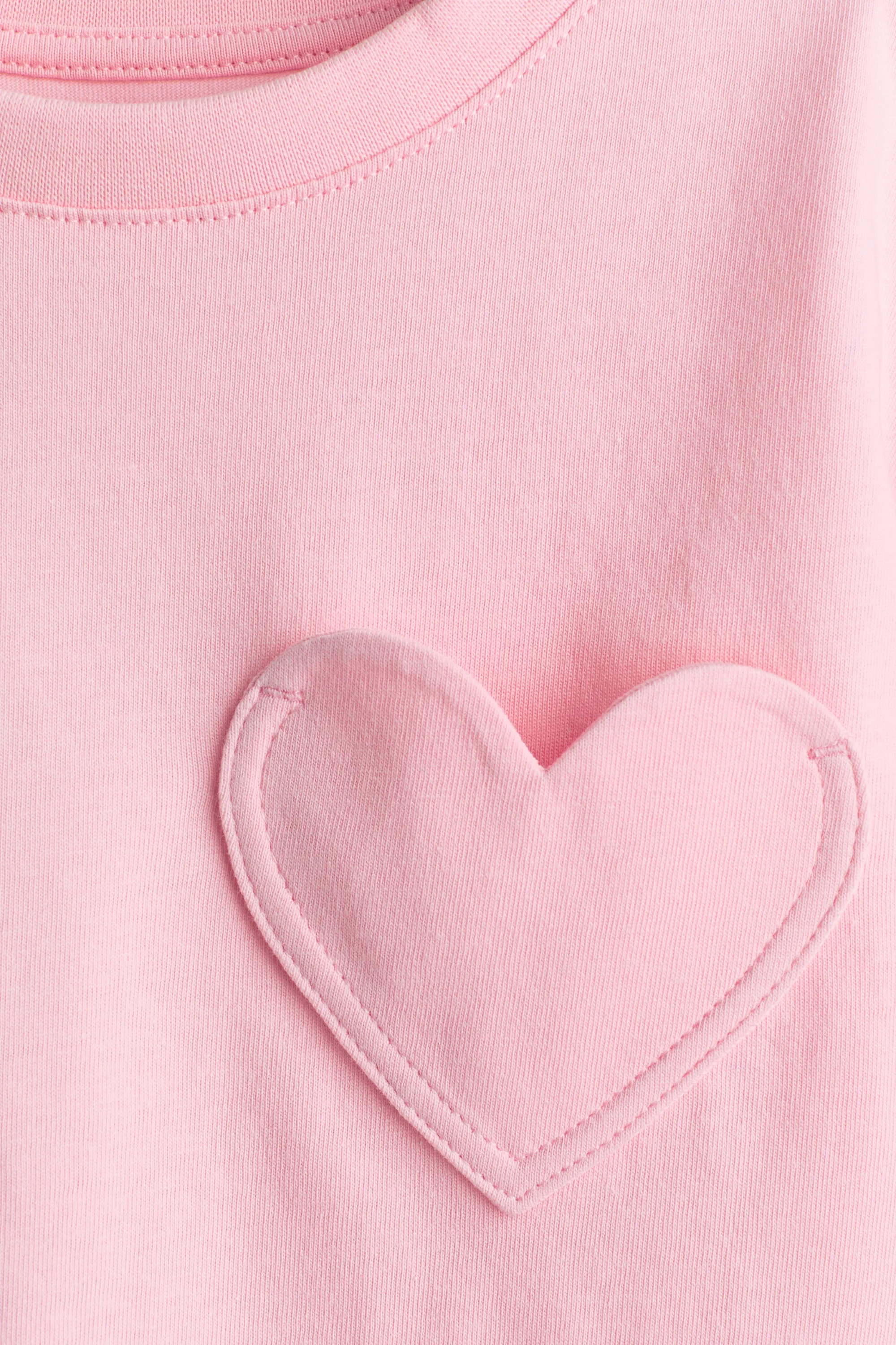 T-shirt avec poche - Rose clair