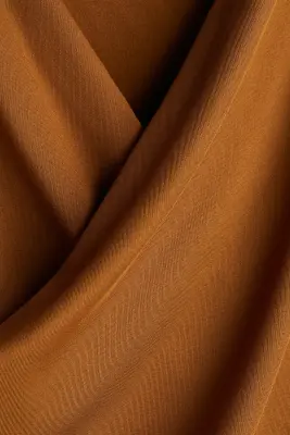 Top en jersey à effet drapé - Marron — photo 3