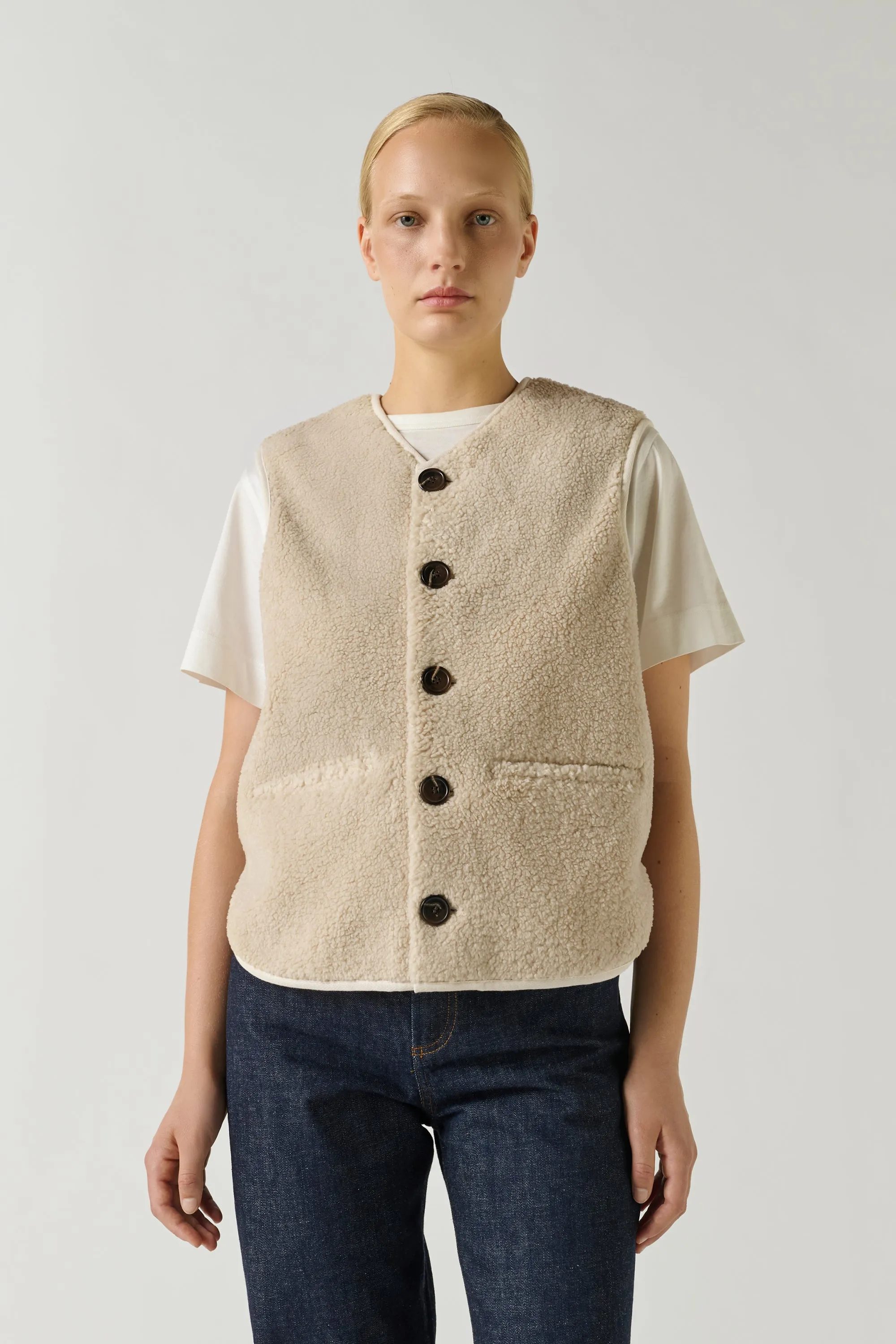 BLOUSON FUSIL ECRU