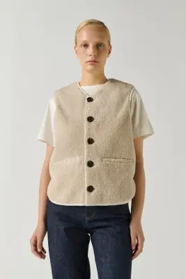 BLOUSON FUSIL ECRU — photo 1