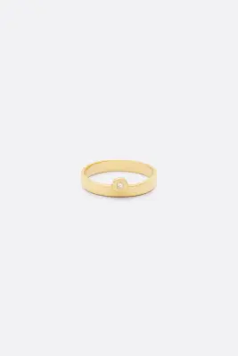 BAGUE VALENTINE 2 ANNEAUX - Or blanc 18 carats — photo 4