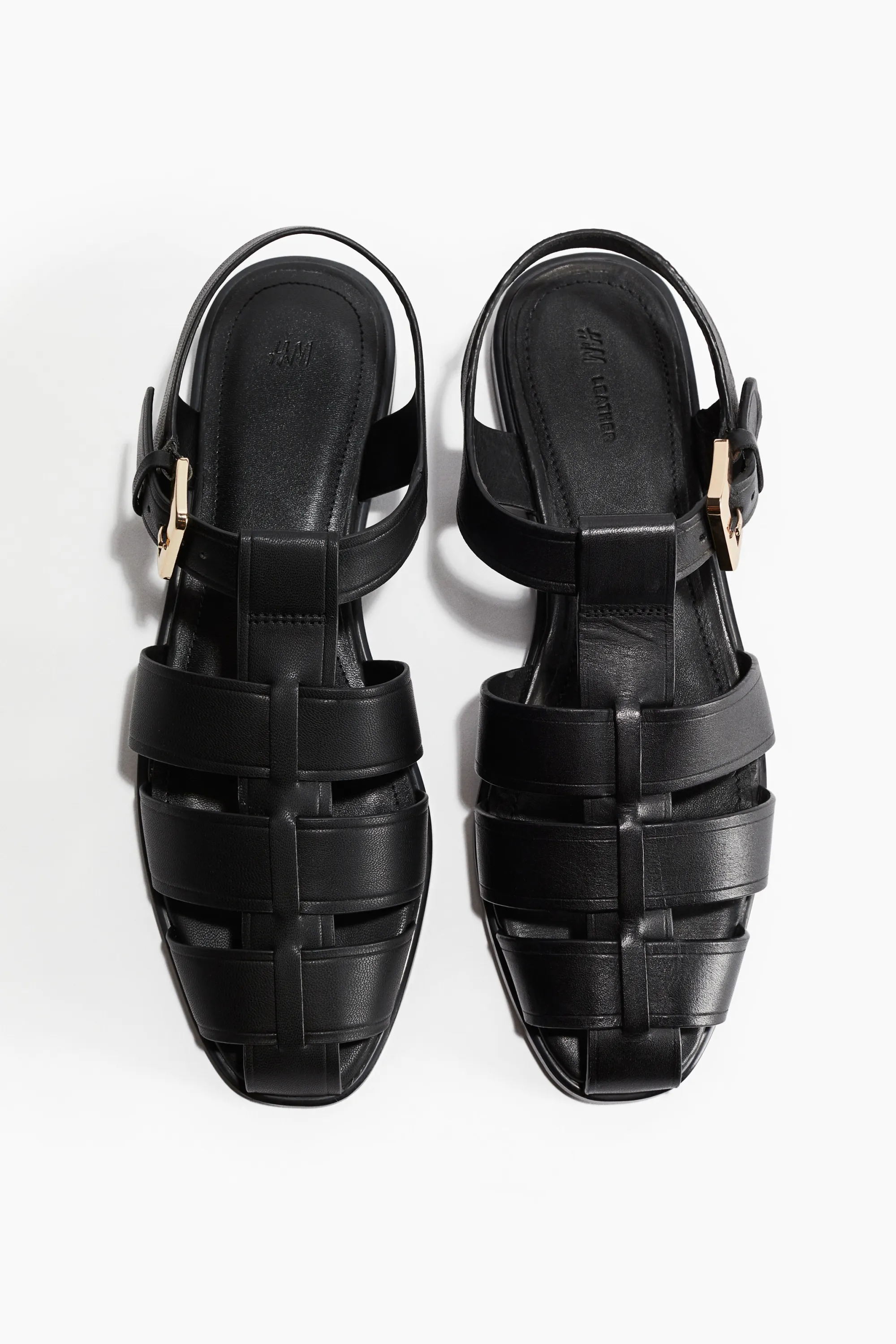 Sandales en cuir - Noir