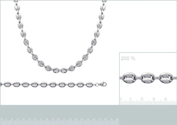 Collier homme grain de cafe