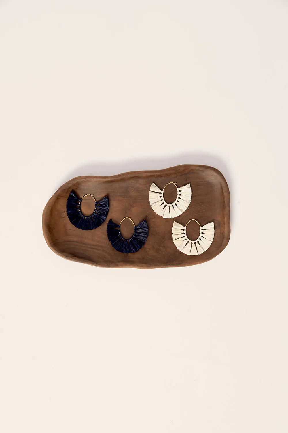 Boucles D'Oreilles Natsuko Ecru
