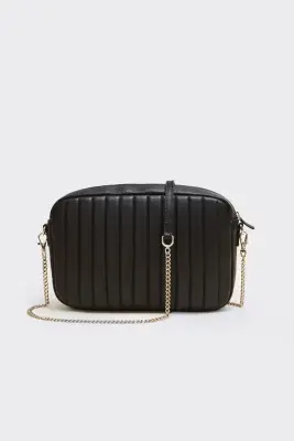 Sac Grand César noir lisse chaine amovible — photo 5