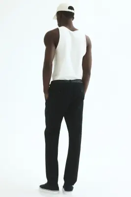 Chino Slim Fit en coton - Noir — photo 2