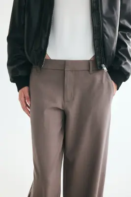 Pantalon chic avec jambes barrel - Taupe — photo 2
