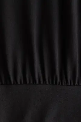 Robe à manches longues en jersey - Noir — photo 4