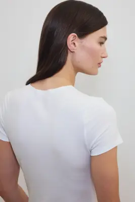 T-shirt Warming Slim Fit - Blanc — photo 3