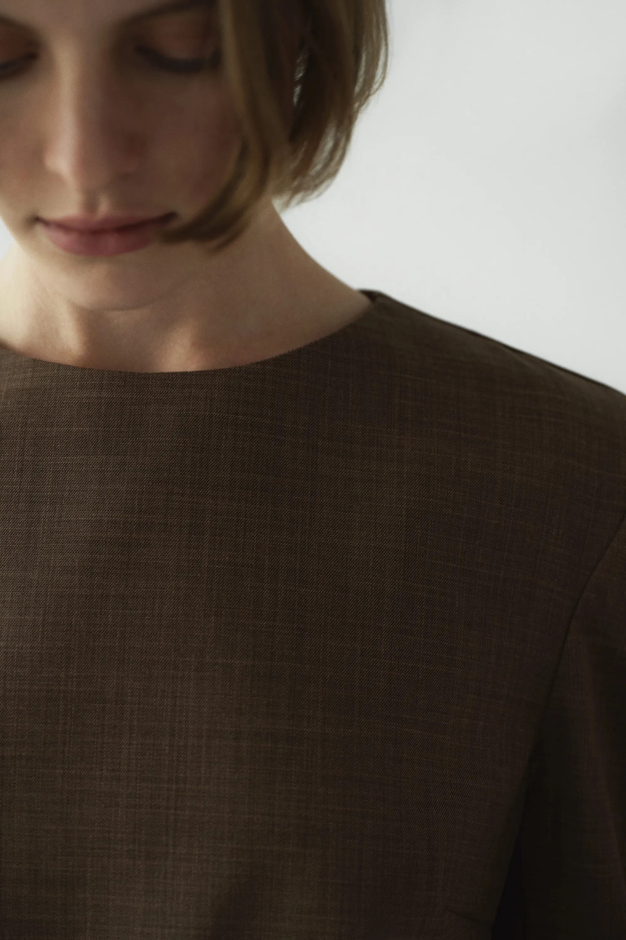Robe à épaulettes - Taupe