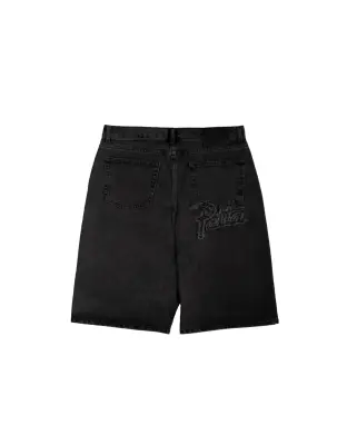 Whiskers Denim Shorts Black — photo 1