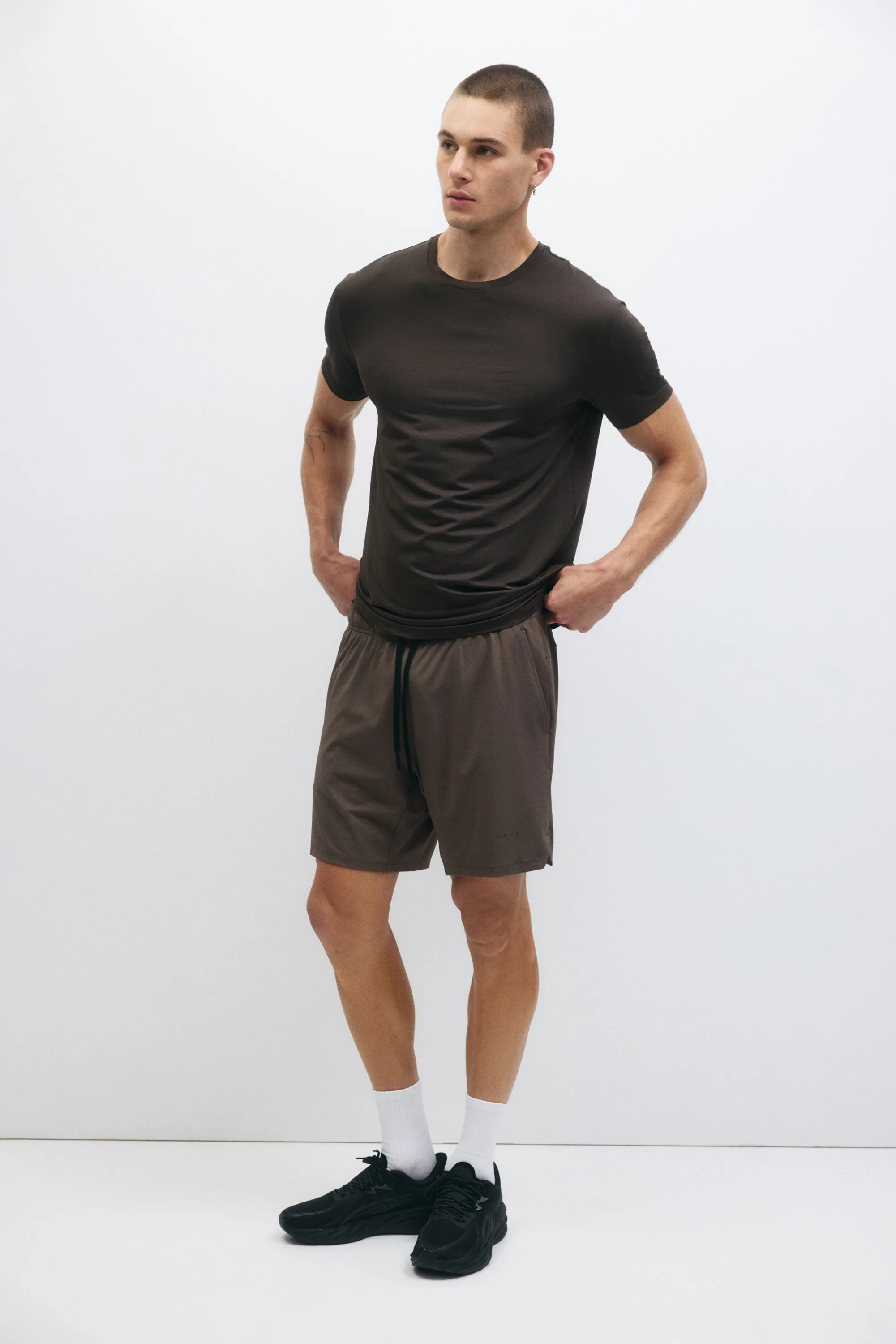 T-shirt de sport Muscle Fit DryMove™ - Marron foncé