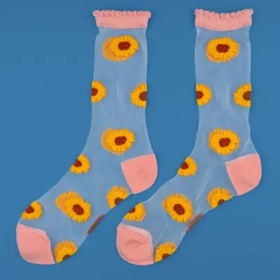 Chaussettes transparentes Tournesol Coucou Suzette — photo 2