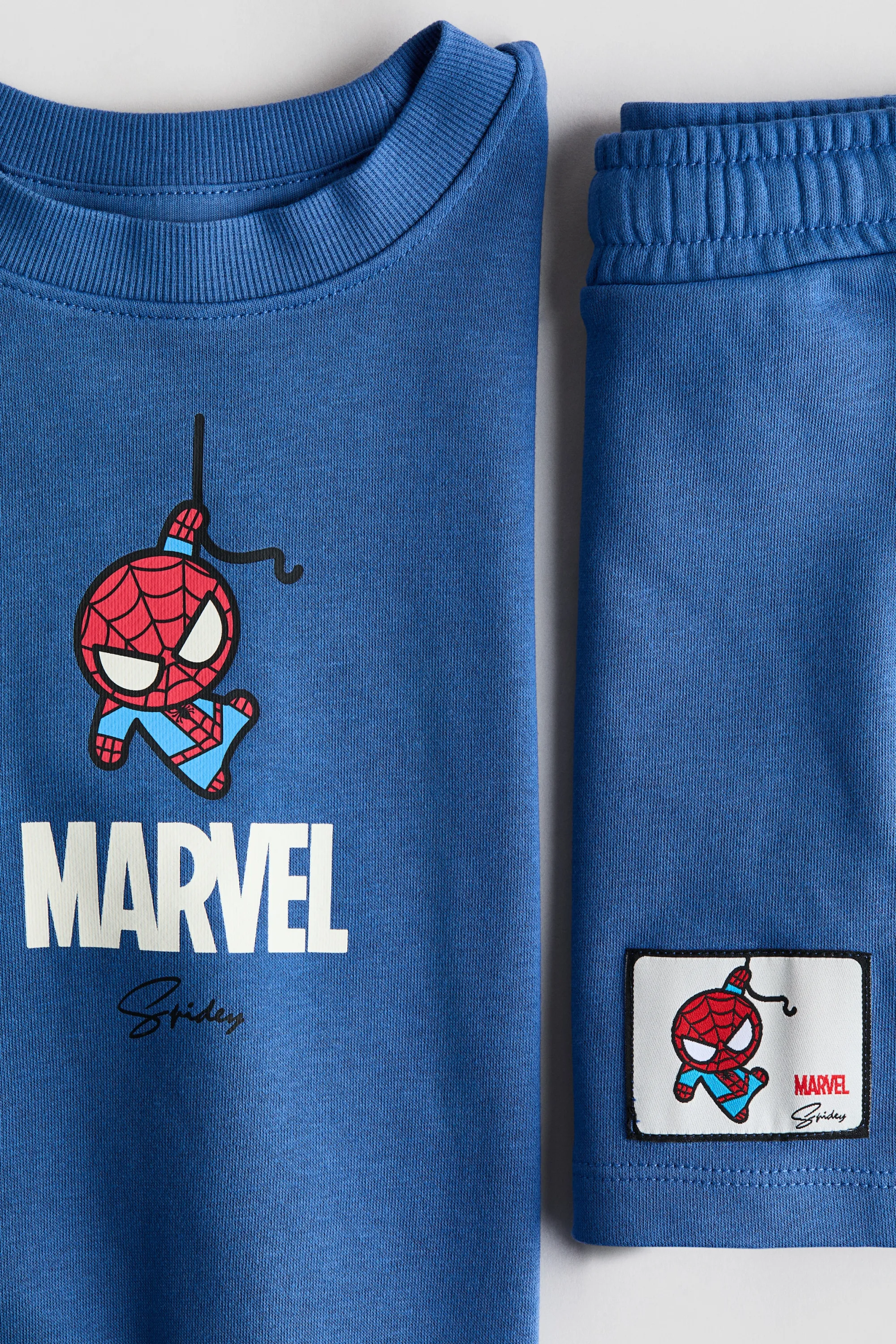 Ensemble 2 pièces en molleton imprimé - Bleu/Spider-Man