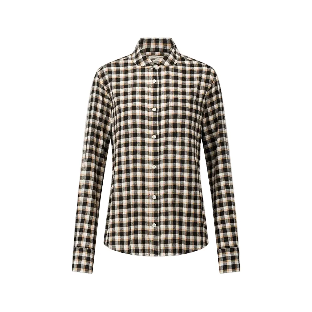 Blouse crema black checks - LAURENCE BRAS