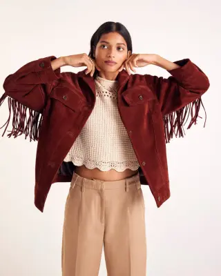 Veste Augustin croute brique — photo 4