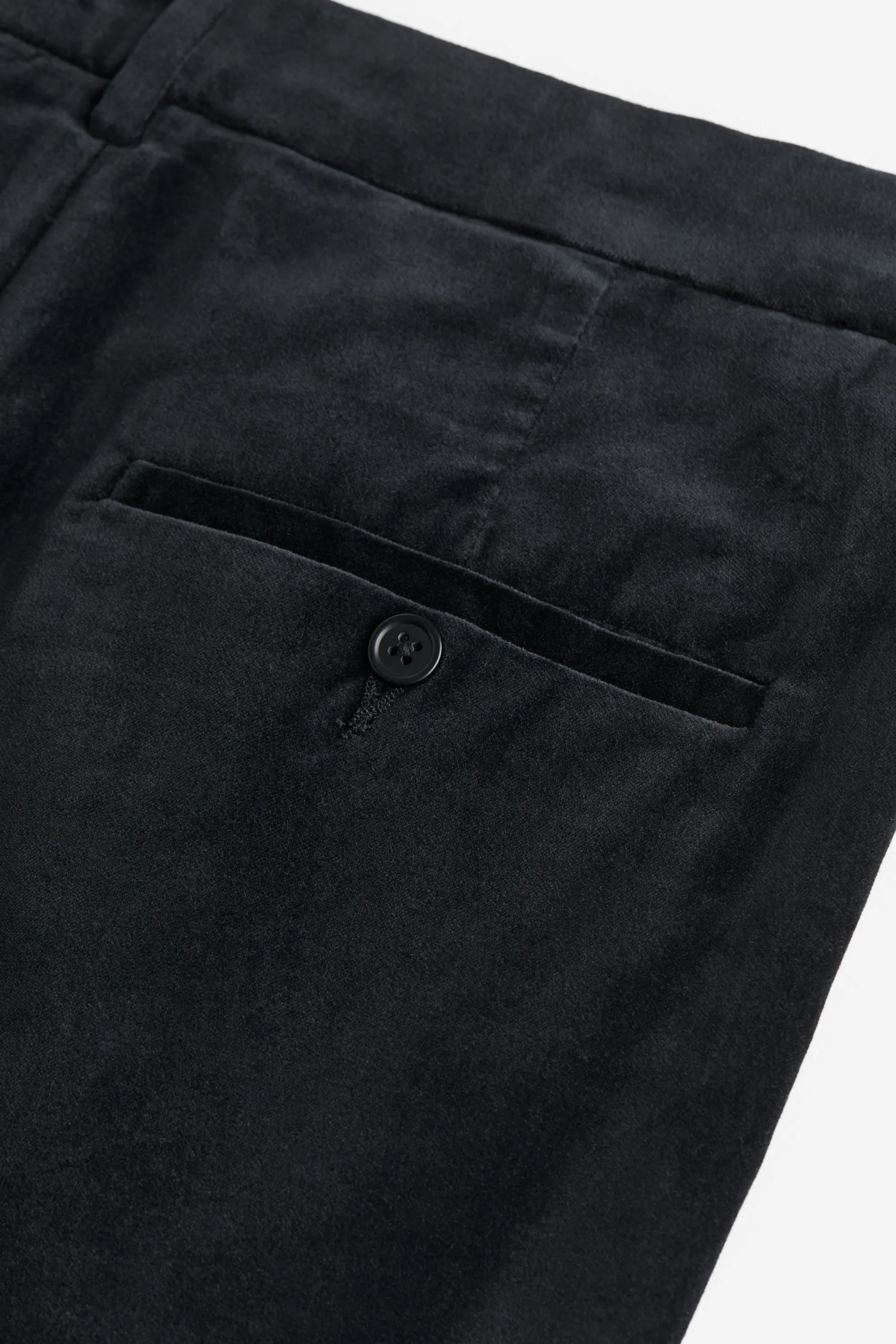 Pantalon Regular Fit en velours - Noir