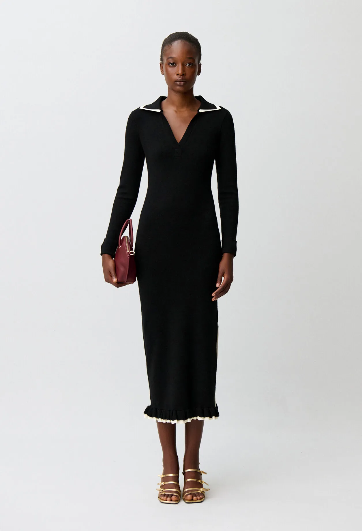 Robe longue maille