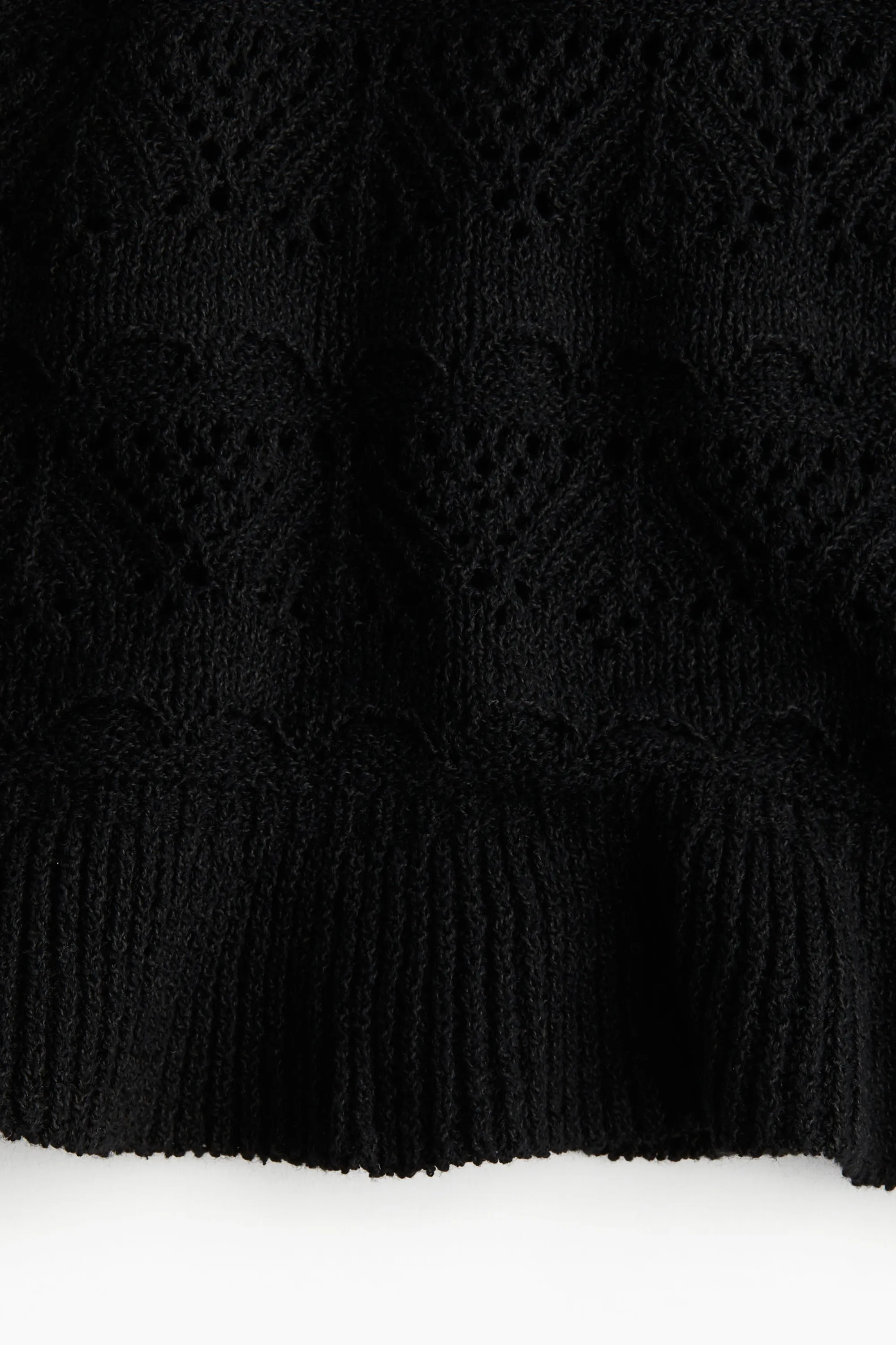 Débardeur façon crochet - Noir
