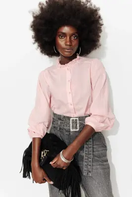 Chemise en cotonnade brodée — photo 4