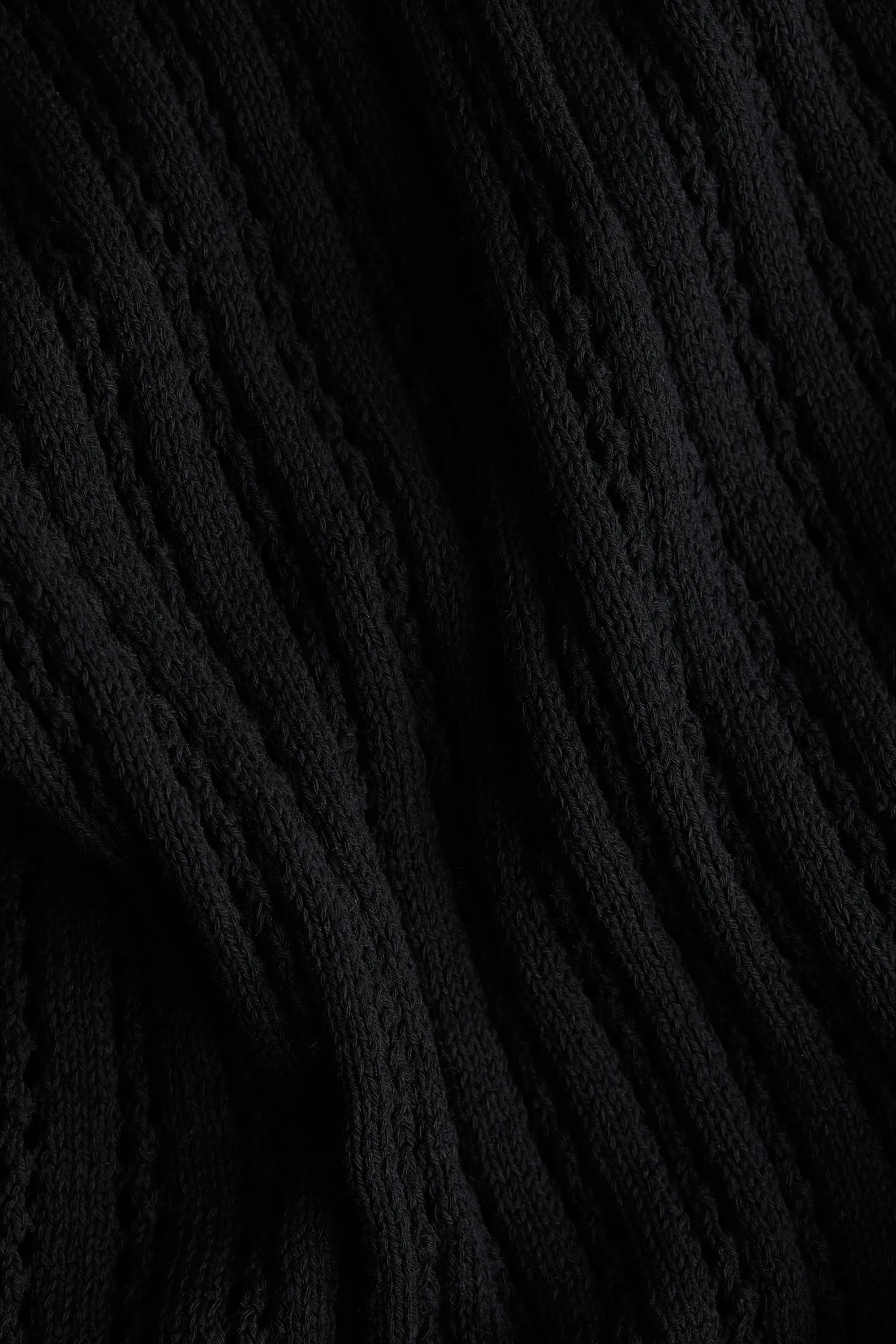 Robe à capuche avec laçage - Noir