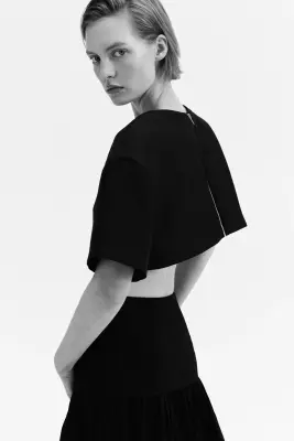 Crop top - Noir — photo 2