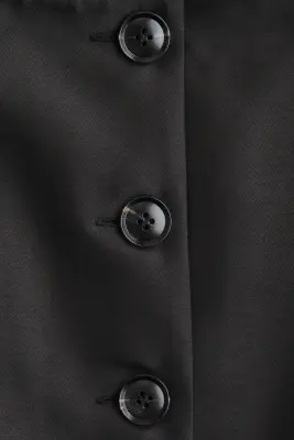 Blazer à encolure carrée - Noir — photo 4