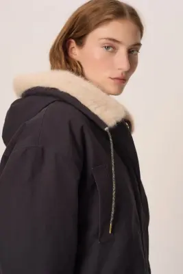 Manteau Ynessa Marine — photo 4