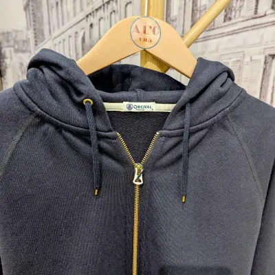 Sweat à capuche Navy 100% coton, mixte — photo 5