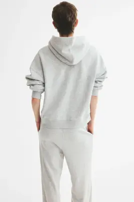 Veste à capuche zippée - Gris clair chiné — photo 7