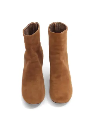 Bottines à talon épais GARETT en suède camel Prix boutique 600€ Taille 41 — photo 5