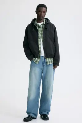 Veste workwear à capuche - Gris foncé — photo 3