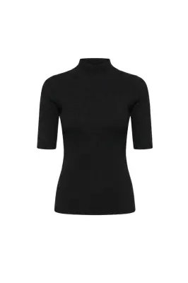 Sia Merino Wool Top - Black — photo 3