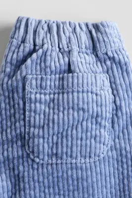 Pantalon en velours de coton côtelé - Bleu ancien clair — photo 3