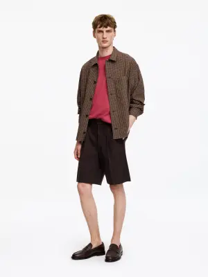 T-shirt oversize 270 GSM - Rose foncé — photo 2