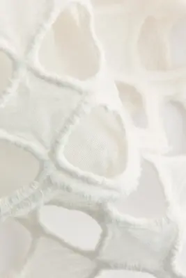 Jupe à étages avec broderie anglaise - Crème — photo 4