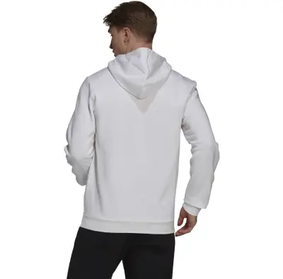 ADIDAS SWEAT CAPUCHE Blanc GRANDE LONGUEUR — photo 4