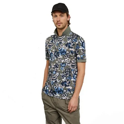 EDEN PARK POLO FLEURS Kaki