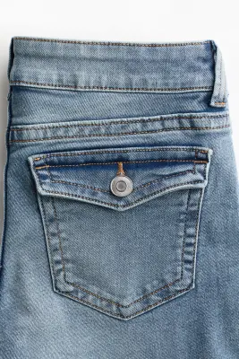 Flared Low Jeans - Bleu denim clair — photo 5