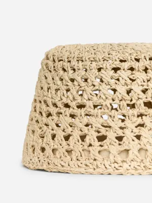 Chapeau de paille - Beige — photo 2