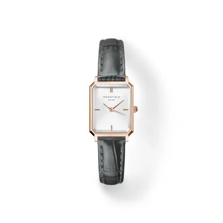 Rosefield Octagon XS Cuir Gris OWGLR-O87