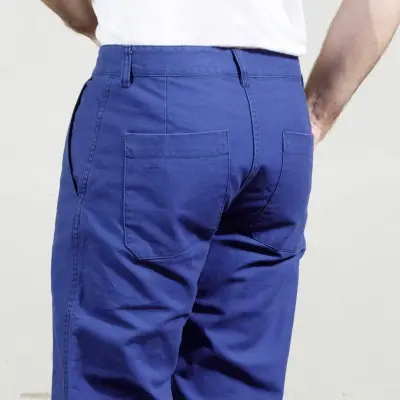Pantalon à pinces en croisé coton bio 1G/264 - Hydrone — photo 2