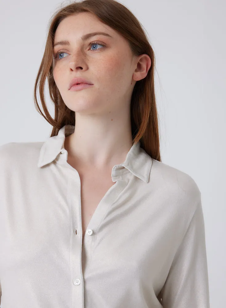 Chemise en viscose et élasthanne