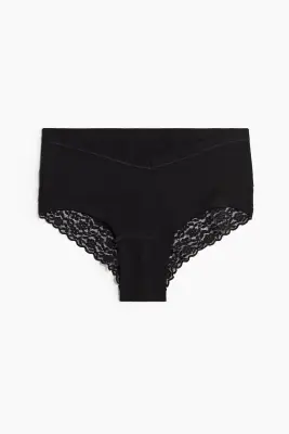MAMA Lot de 5 culottes Hipster en coton - Noir — photo 2