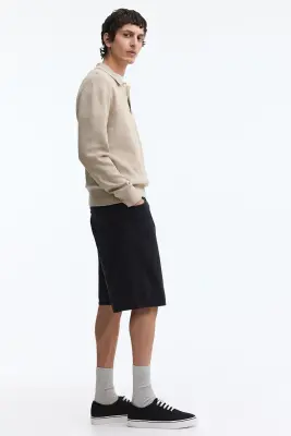 Short décontracté en denim - Noir — photo 2