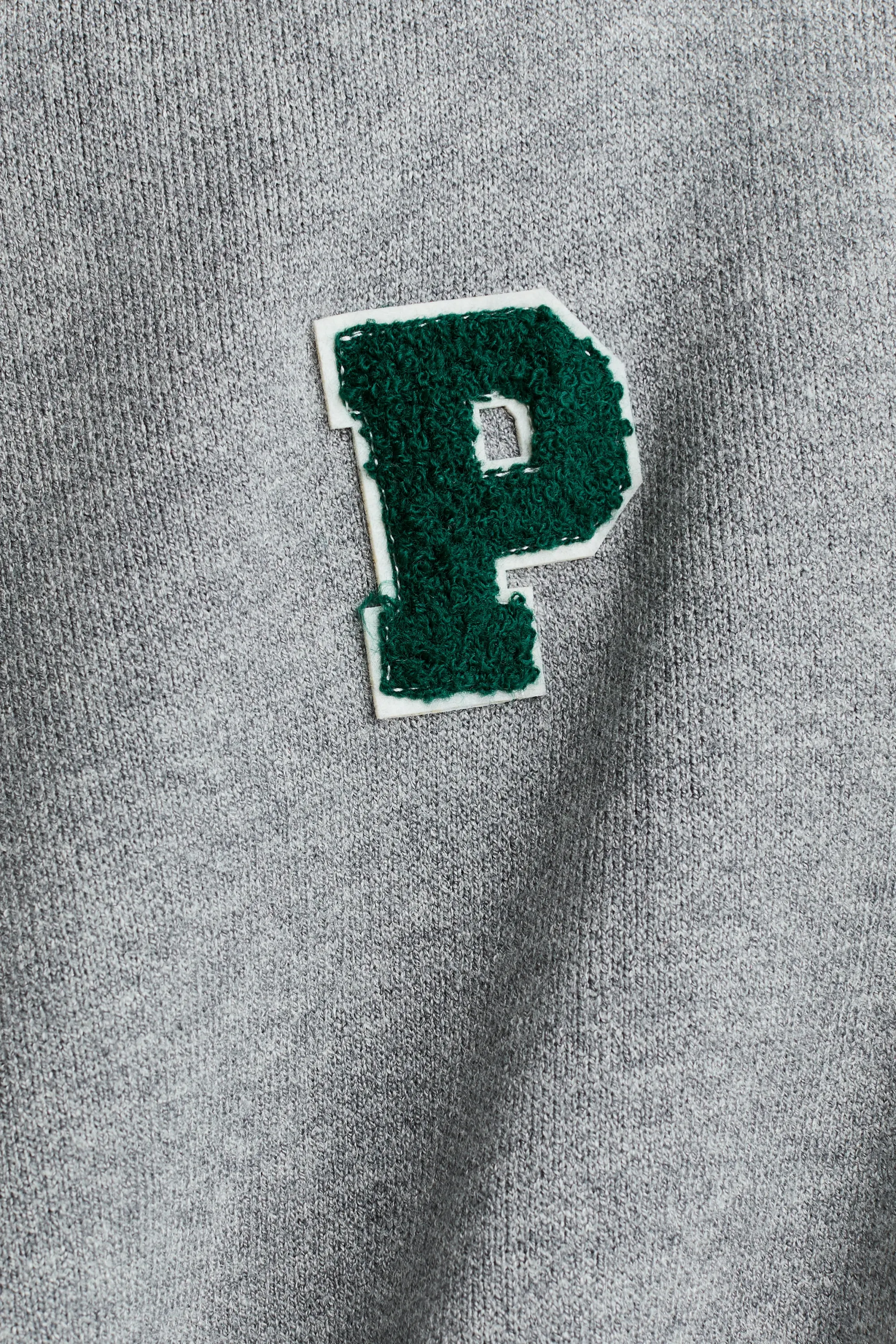 Motif-detail jumper - Gris chiné/P