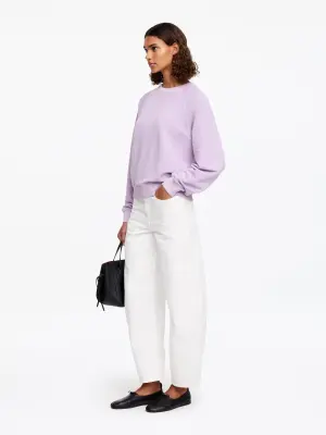 Sweat en éponge - Mauve — photo 2