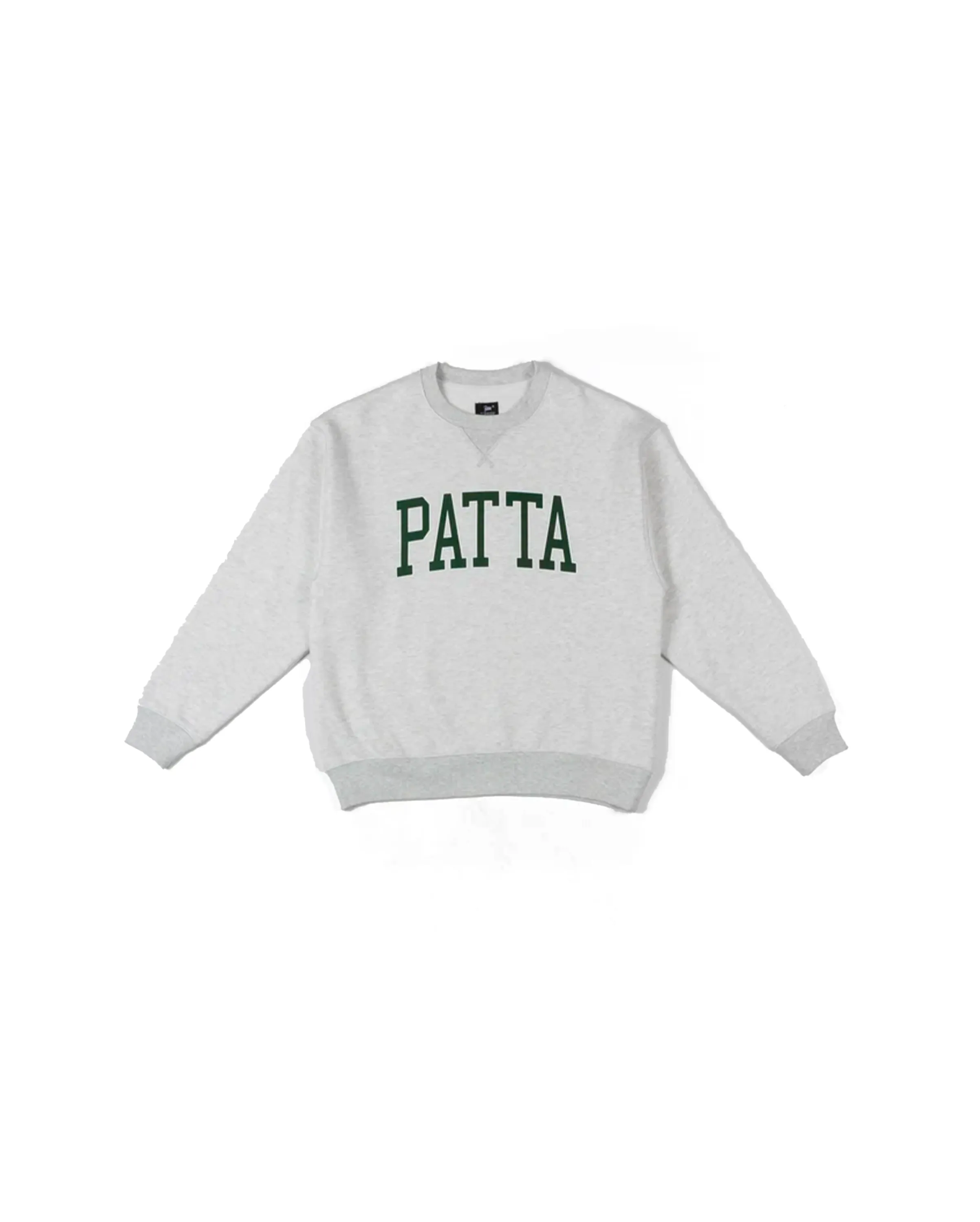 Patta Arc Logo Crewneck Sweater Light Melange Grey