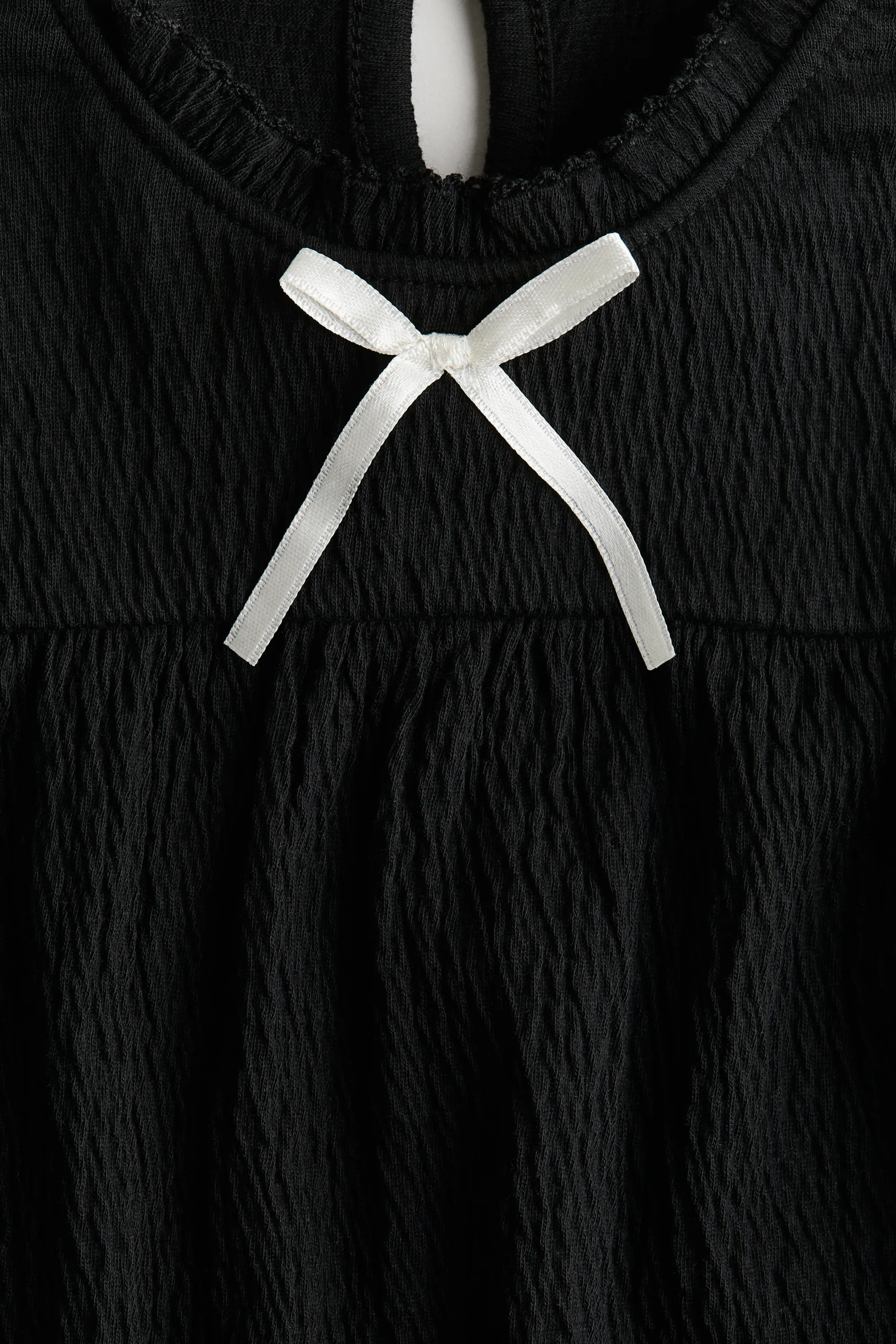 Blouse à bords picots - Noir